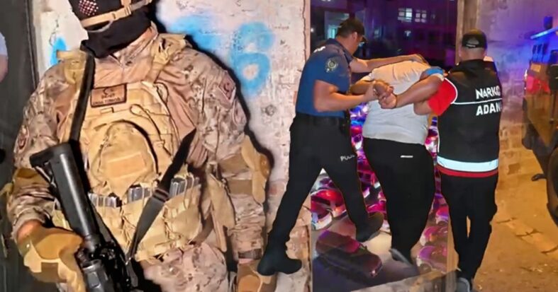 Adana merkezli uyuşturucu operasyonu: 6 ilde 130 torbacı yakalandı
