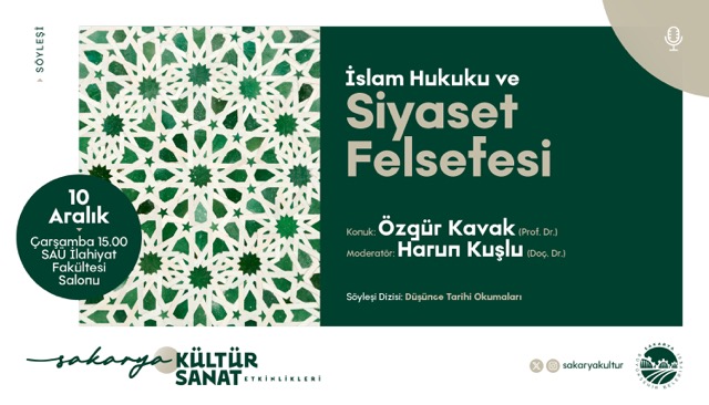 Aralık kültür sanat takvimi Prof. Dr. Özgür Kavak’ı ağırlıyor