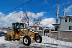 Kış temizliği ve kar küreme araçları.