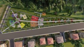 Park ve dinlenme alanları, yürüyüş yolları ve çocuk oyun parkı içeren doğal yaşam alanı.